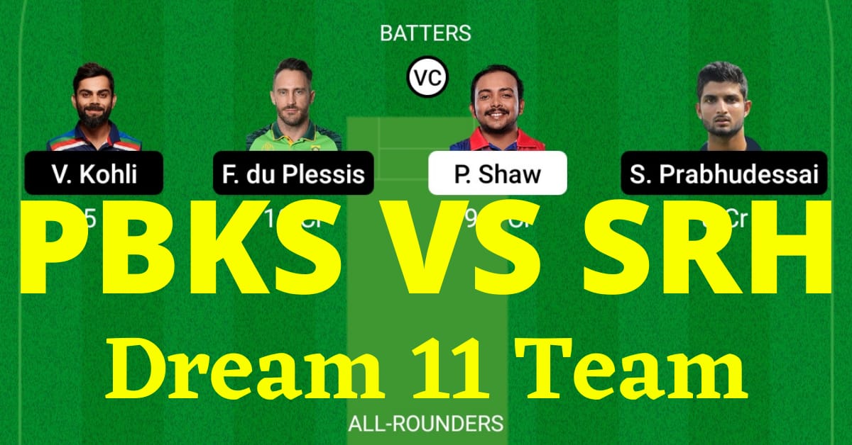PBKS VS SRH